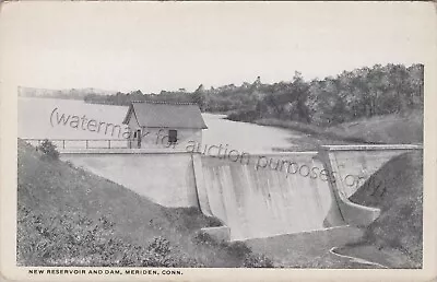 Meriden CT: New Reservoir And Dam - Vtg New Haven County Connecticut Postcard • $12.79