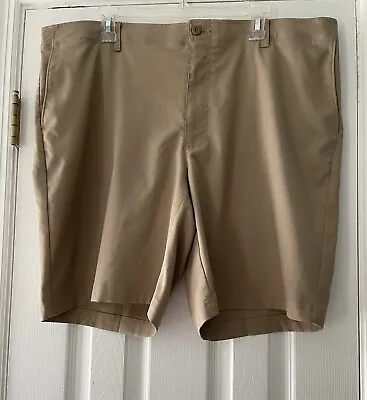Pro Tour Men's Golf Shorts Size 42 Beige Pockets Flat Front Stretchy • $16