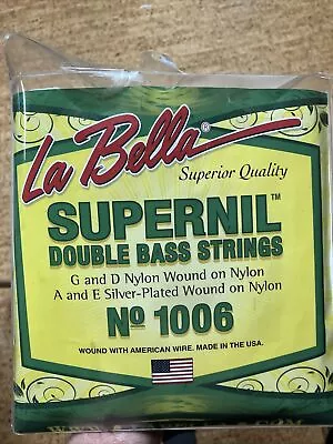 La Bella 1006 Supernil Double Bass String Set Used For 6 Gigs • $49.99