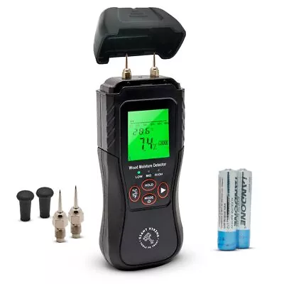 Moisture Meter For Wood - Pin Type Digital Dampness Moisture Sensor Detector • $21.93