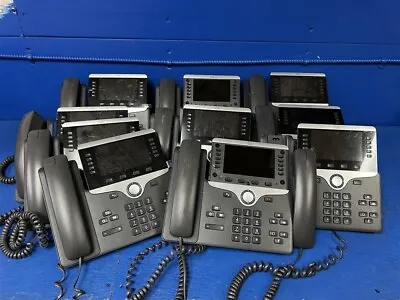 Lot Of 10 Cisco CP-8841 VOIP Phones W/ Handsets • $124.95