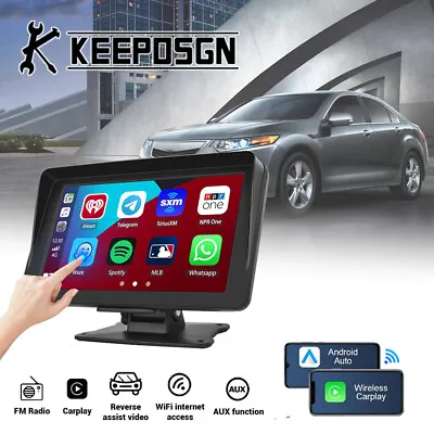 7'' Touch Screen Wireless A/pple Android Carplay Stereo Radio Portable For Acura • $69.75