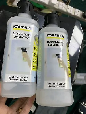 2x KARCHER Glass Cleaning Concentrate Fluid For Karcher Window-Vac  500mlx2 • £21.99