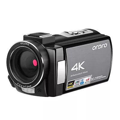 16X Zoom 4K HD Digital Video Camera Night Vision Wi-Fi Camcorder Vlogging DV • $171.99