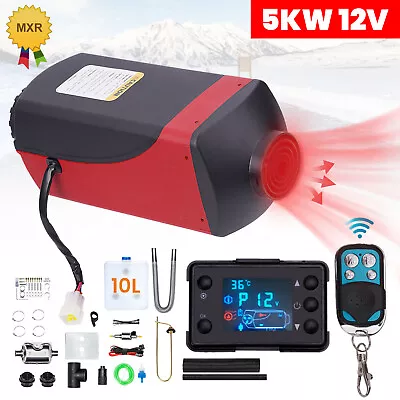 12V 5KW Diesel Air Heater Parking Heater LCD+ Remote Control Caravan RV Pickup • $195