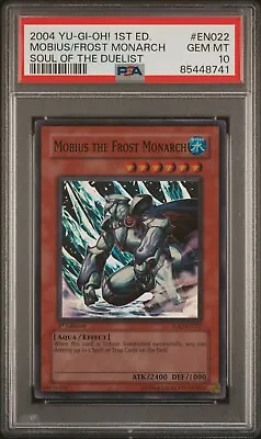 YUGIOH PSA 10 Mobius The Frost Monarch SOD-EN022 Super Rare 1st Edi (STOCK PHOTO • $139.95