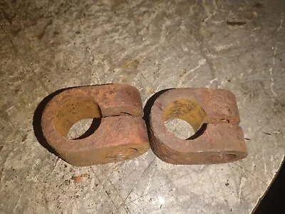 $26.55 • Buy IH FARMALL A B C H M TRACTOR CAST IRON LIGHT CLAMPS Set Of 2 Ihc Parts 