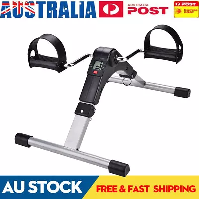 Mini Pedal Exerciser Cycle Bike Leg Arm Desk Gym Home W/LCD Display Fitness • $34.63