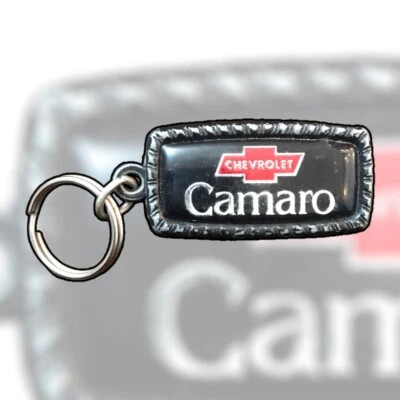 $29 • Buy 1970's Chevy Camaro Vintage Metal Keychain Keyring Fob Blue Pendant Made USA