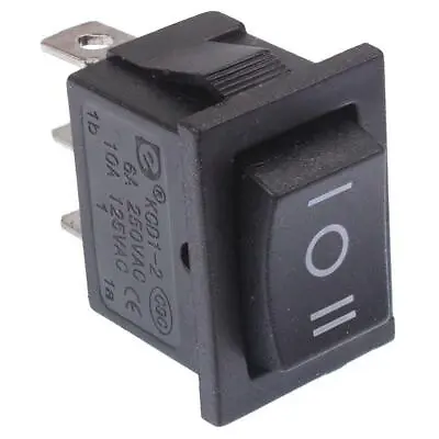 (On)-Off-(On) Momentary Rectangle Rocker Switch 3 Position SPDT 6A • £2.69