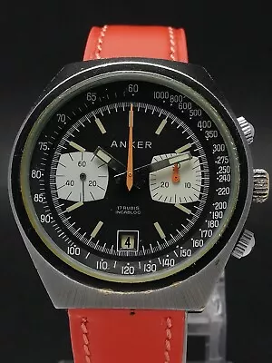 Anker Vintage Chronograph ETA 7754 Men 1970-1979 • $650