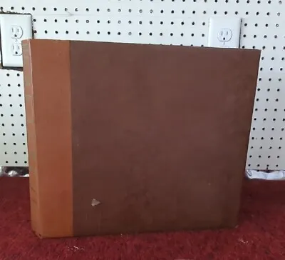 12  Lp Record Storage Book Binder 78's Sleeves Brown 12 Page Holder Music Rare  • $24