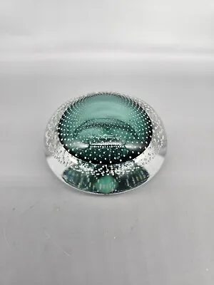 $49.99 • Buy Beautiful Val St. Lambert Controlled Bubbles Polished Bottom Paperweight