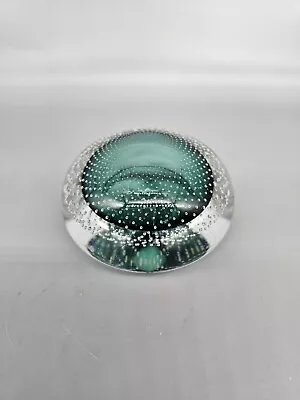 $49.99 • Buy Beautiful Val St. Lambert Controlled Bubbles Polished Bottom Paperweight