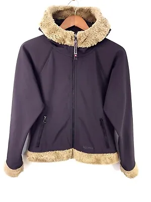 Marmot Women Jacket Size Medium Furlong Faux Fur Hooded • $65