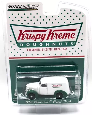 Greenlight Krispy Kreme Doughnuts 1939 Chevy Panel Truck White/green RR's • $12.99