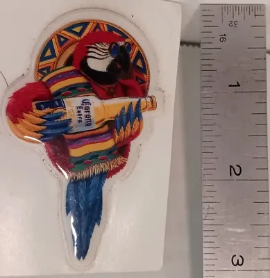 Vintage Corona Extra Beer Parrot With Sombrero Puffy Sticker • $2.49