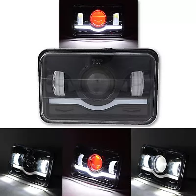 4X6  Black LED DRL Octane Light Clear Sealed Beam Headlamp Headlight Each • $39.95