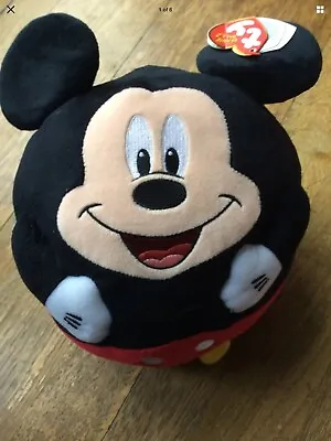 BNWT Ty Beanie Balls Disney Mickey Mouse 5 Inches Soft Plush Toy • £2.50
