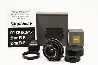 [MINT+++ W/Viewfinder] Voigtlander Color-Skopar 21mm F4 P VM Leica Black Lens JP • $499.99