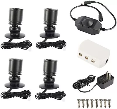 Dimmable LED Mini Spotlight Jewelry Showcase Display Lights Black Shell 3000K • $31.35