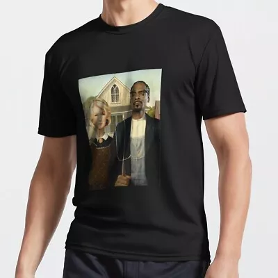 NWT Funny Snoop Martha American Gothic Unisex T-Shirt  • $20.99