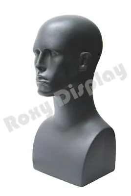 $67 • Buy 2PCS Male Fiberglass Mannequin Head Bust Wig Hat Jewelry Display #PS-EraG X2
