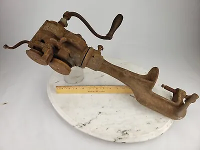 Vintage Pexto Peck Stow Wilcox Wiring Machine Wire Edge Roller Base Forming Tool • $199.95
