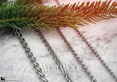 Braided Wheat Style Chains For Pendants - Necklace/Silver/Viking/Celtic/Jewelry • $9.75