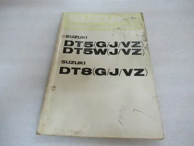 1981 Suzuki Parts Catalogue DT5 G/J/VZ DT5 J/VZ DT8 G/J/VZ Manual 99000-92612 • $11.42