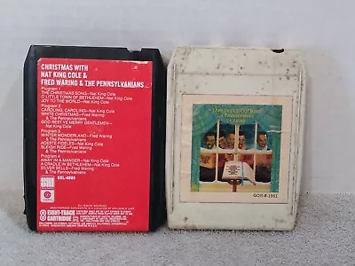 2 Lot - The Temptations Christmas Card & - Nat King Cole Christmas With 8 Track  • $5