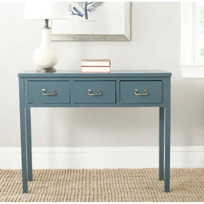 $175.99 • Buy SAFAVIEH Cindy Console Table With Storage Drawers | Teal |