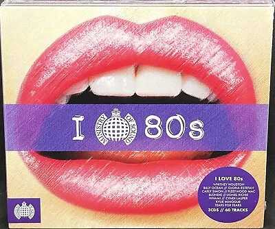 MINISTRY OF SOUND - I LOVE 80s TRIPLE CD ALBUM (2018) NEW / SEALED • £3.99