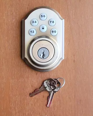 $28.95 • Buy Kwikset 909 910 Smartcode Door Lock SmartKey Satin Nickel REPLACEMENT KEYPAD