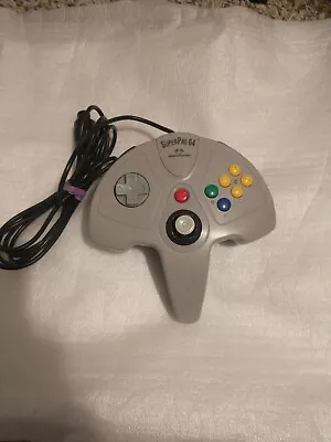 Super Pad 64 Colors Grey Video Game Controller Nintendo N64 Console Game Tested  • $13.99