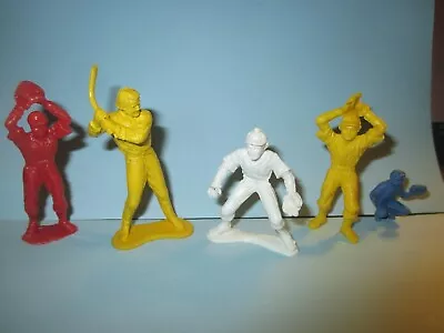 Lot Of 5 Vintage Nabisco Cereal Premium Plastic Baseball Players Pitcher Catcher • $10