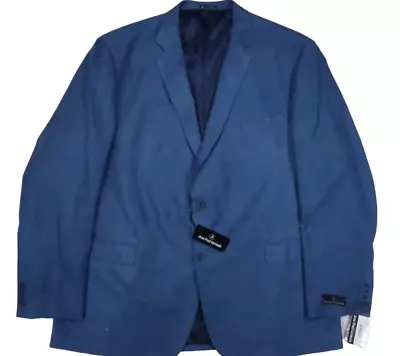 Nwt Jean Paul Germain 52xl Microfiber Jacket Blazer London Steel Blue Sport Coat • $149.39