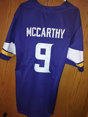 NICE Custom Sewn Minnesota Vikings Stitched #9 JJ MCCARTHY Jersey Mens XL 🏈🔥🏈 • $47.39