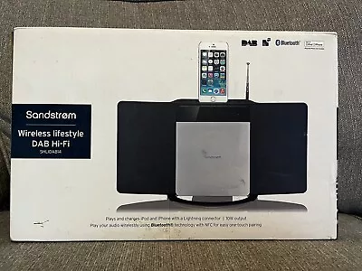 BOXED SANDSTORM SHLIDAB14 Micro HI-FI SYSTEMCDI PHONE Docking BLUETOOTH • £32.99