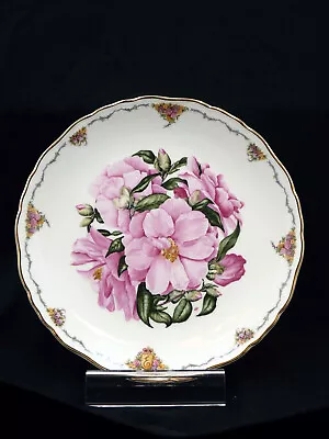 Royal Albert Queen Mother CAMELLIA Favourite Flower Plates Gold Rim Ltd Edition • £3.90