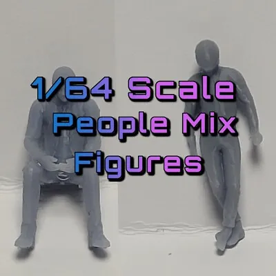 Custom 1/64 Scale People Figure Hot Wheels Matchbox • £4.99