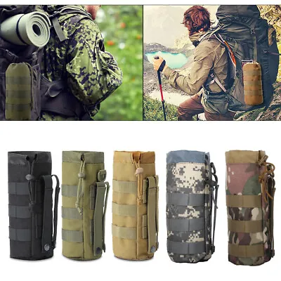 Tactical Molle Water Bottle Bag Military Water Bottle Kettle Pouch For Military • $8.99