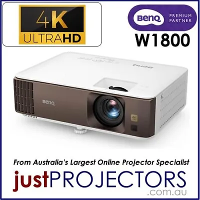 BenQ W1800 DLP 4K UHD Home Theatre Projector From Just Projectors. Brand New • $1790