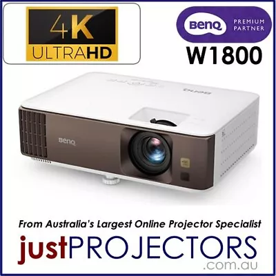 BenQ W1800 DLP 4K UHD Home Theatre Projector From Just Projectors. Brand New • $1990