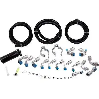 Air Conditioning For AC Hose Kit With 3 Hose Amp Fitting Amp Drier • $114.97