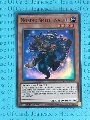 Nordic Smith Ivaldi BACH-EN012 Super Rare Yu-Gi-Oh Card 1st Edition New • £1.90