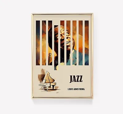 Louis Armstrong | Jazz Poster | Jazz Print | Vintage Print • $85