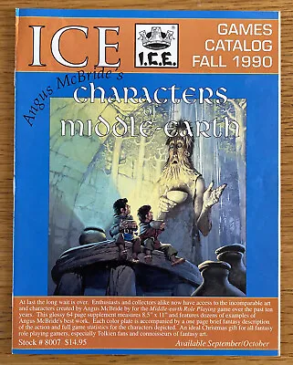 £19.99 • Buy I.C.E .Iron Crown Games Catalog Fall 1990 MERP Softback Edition RARE