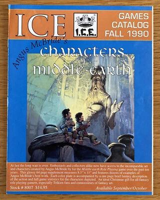£19.99 • Buy I.C.E .Iron Crown Games Catalog Fall 1990 MERP Softback Edition RARE
