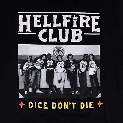 Stranger Things Shirt Mens Medium Hellfire Club Group Photo New • $15.99